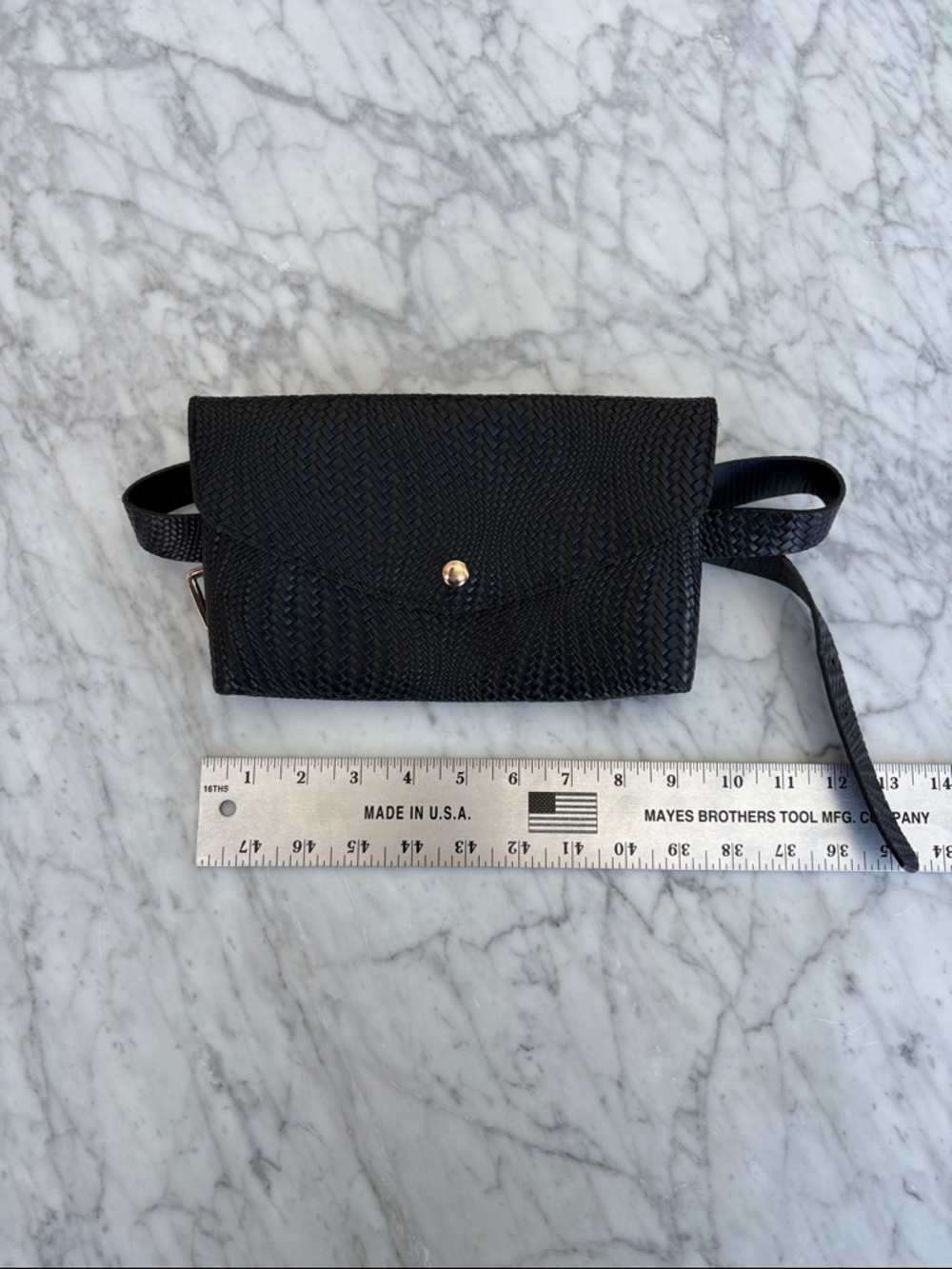 Torrid Black Woven Crossbody Belt Bag